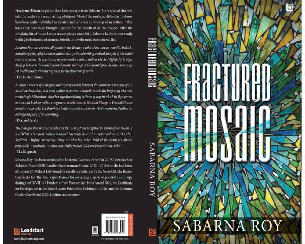 Sabarna Roy’s 7th book, ‘Fractured Mosaic’ to hit stores in February